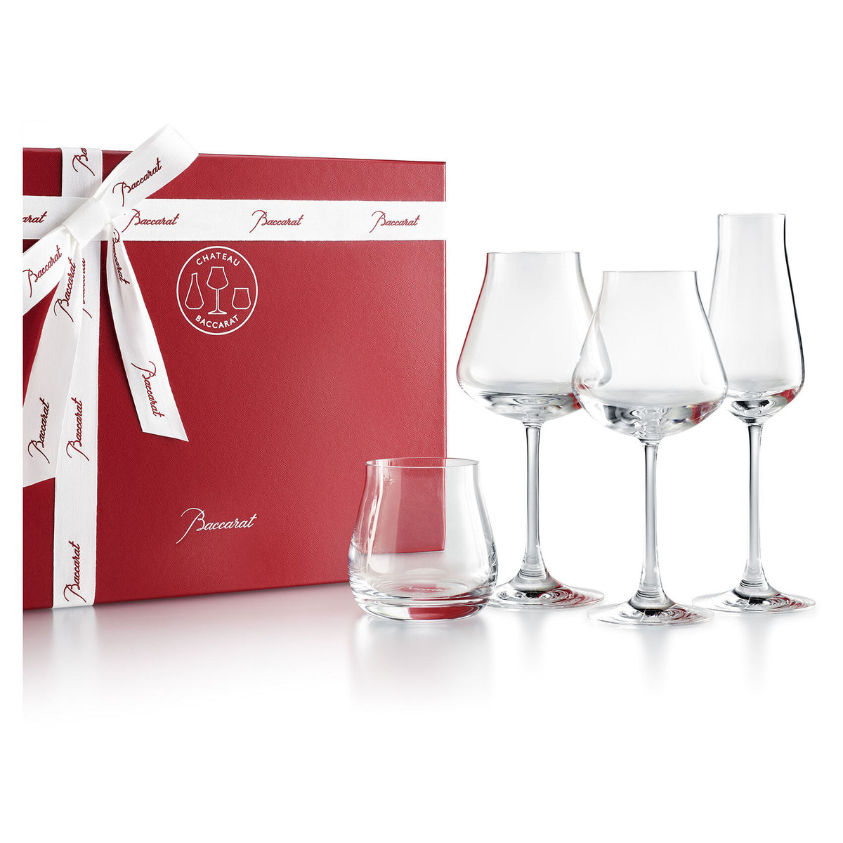 【未使用】Baccarat Chateau Baccarat グラスセット Chateau Baccarat Degustation Set – Estrelas Haute Living